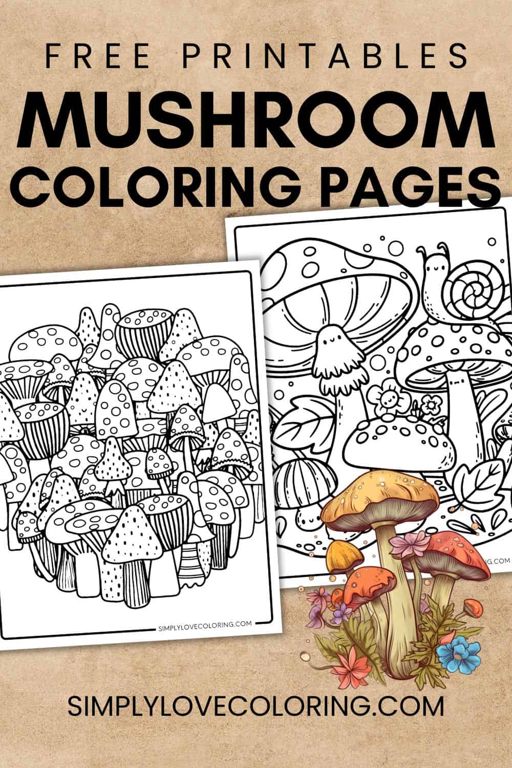 37 Mushroom Coloring Pages (Free PDF Printables) - Simply Love Coloring