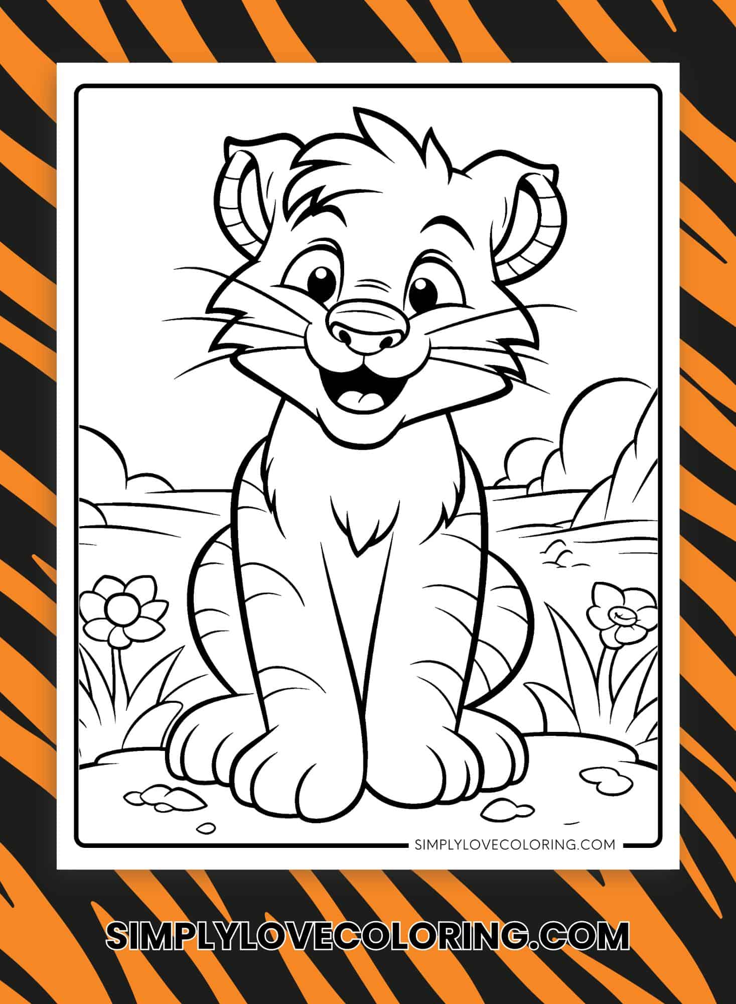 19 Tiger Coloring Pages (Free PDF Printables) - Simply Love Coloring