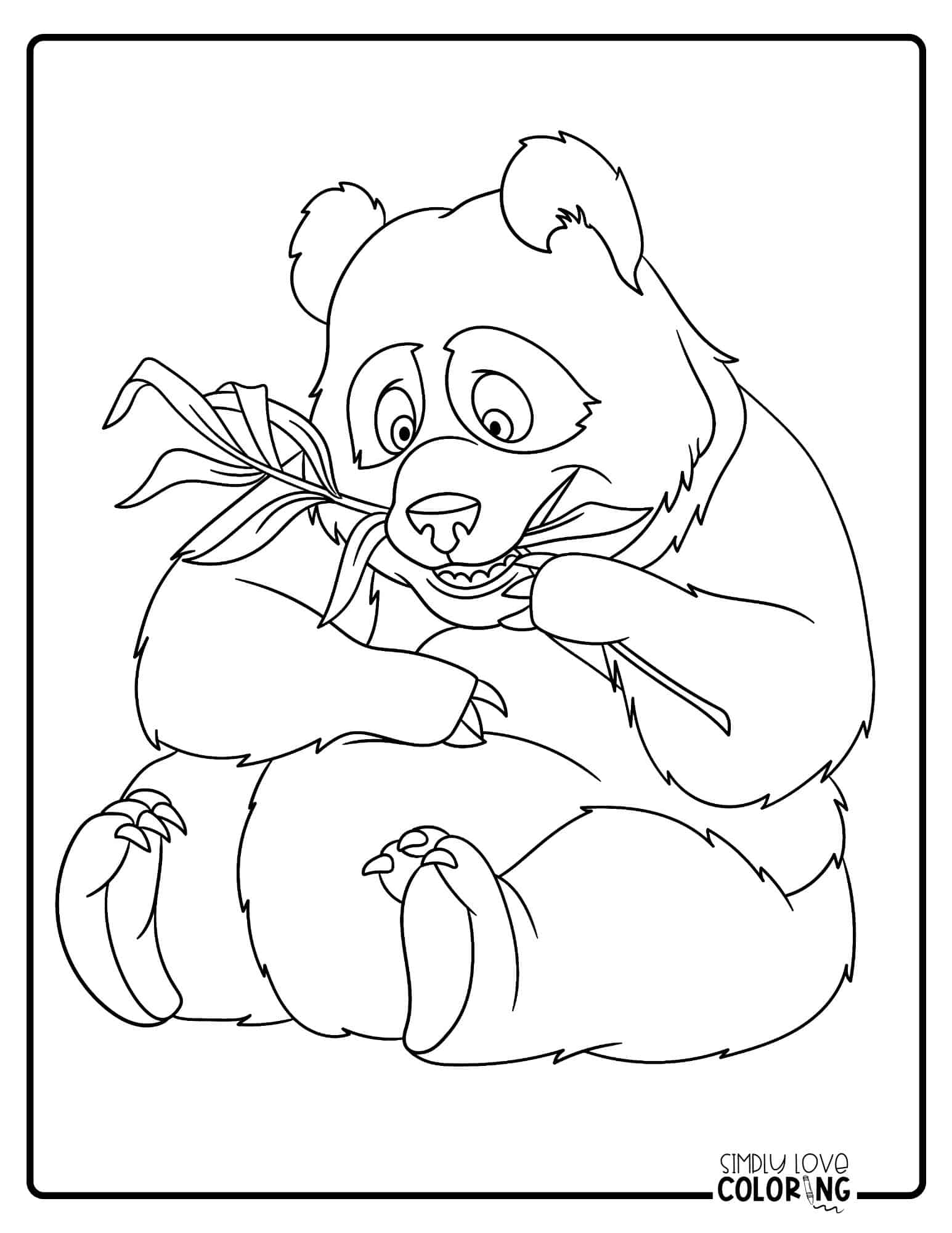 Panda Bear Coloring Pages (Free PDF Printables) - Simply Love Coloring