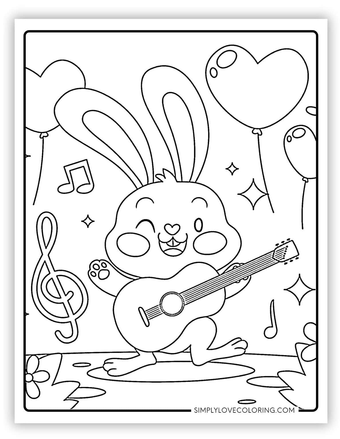 57 Cute Rabbit Coloring Pages (Free PDF Printables) - Simply Love Coloring