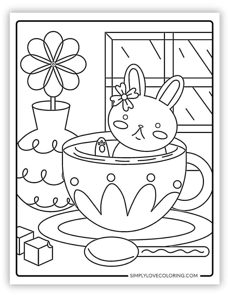 57 Cute Rabbit Coloring Pages (Free PDF Printables) - Simply Love Coloring