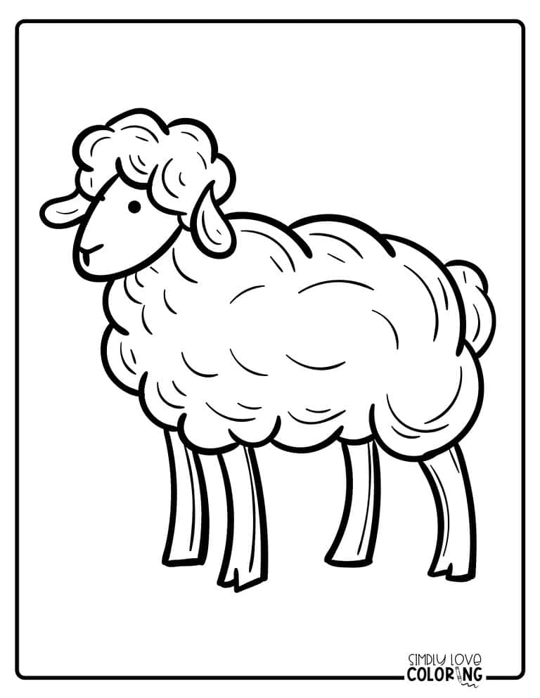 20 Sheep Coloring Pages (Free PDF Printables) - Simply Love Coloring
