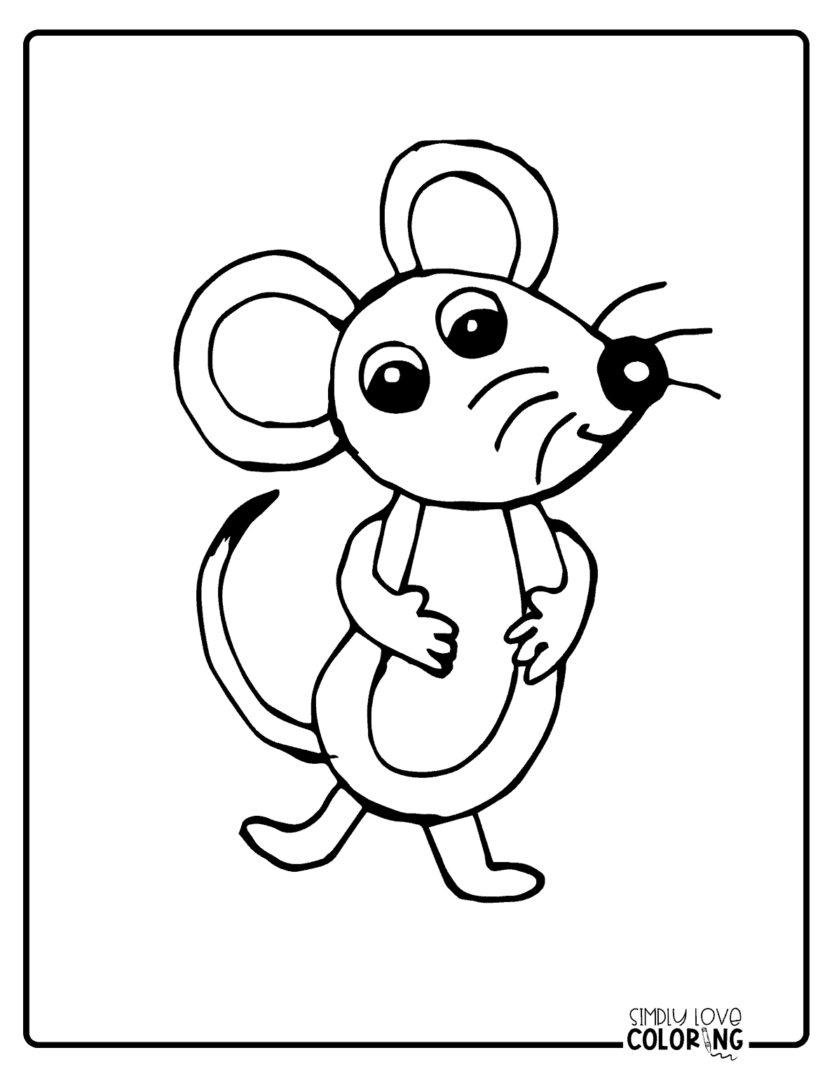 13 Cute Mice Coloring Pages (Free PDF Printables) Simply Love Coloring