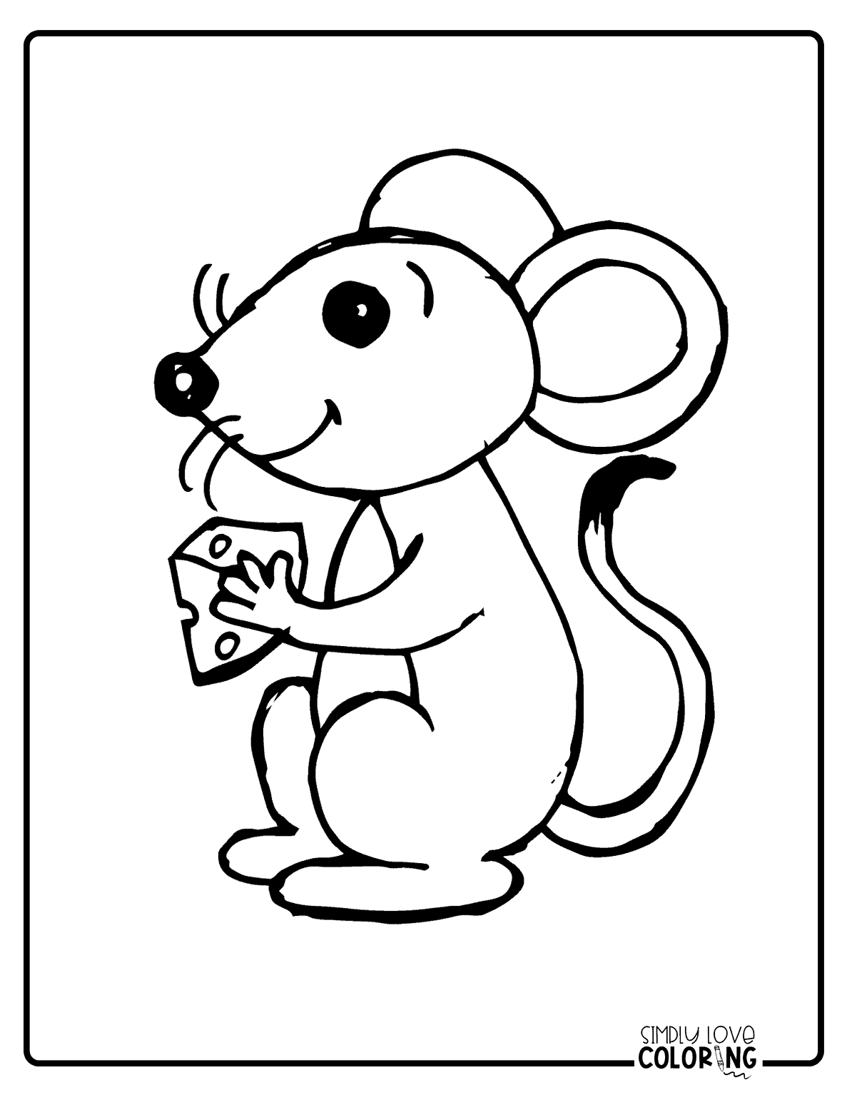 13 Cute Mice Coloring Pages (Free PDF Printables) - Simply Love Coloring