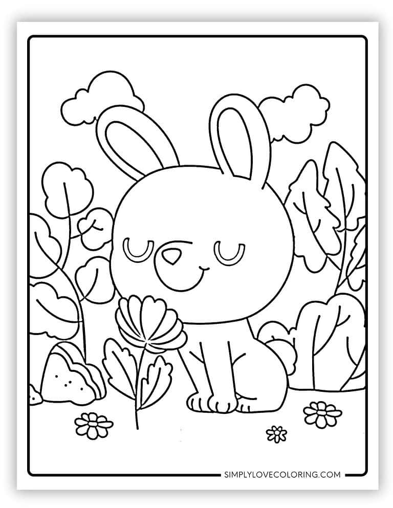 57 Cute Rabbit Coloring Pages (Free PDF Printables) - Simply Love Coloring