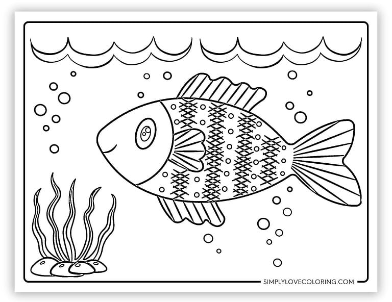 34 Interesting Fish Coloring Pages (Free PDF Printables) - Simply Love ...
