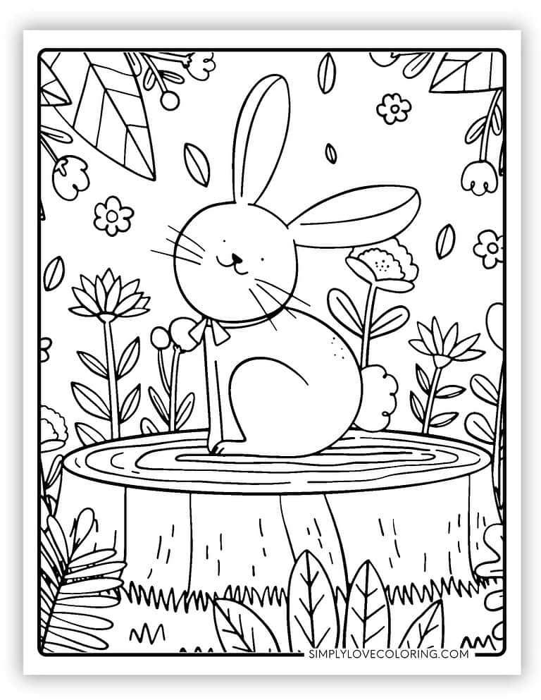 57 Cute Rabbit Coloring Pages (Free PDF Printables) - Simply Love Coloring