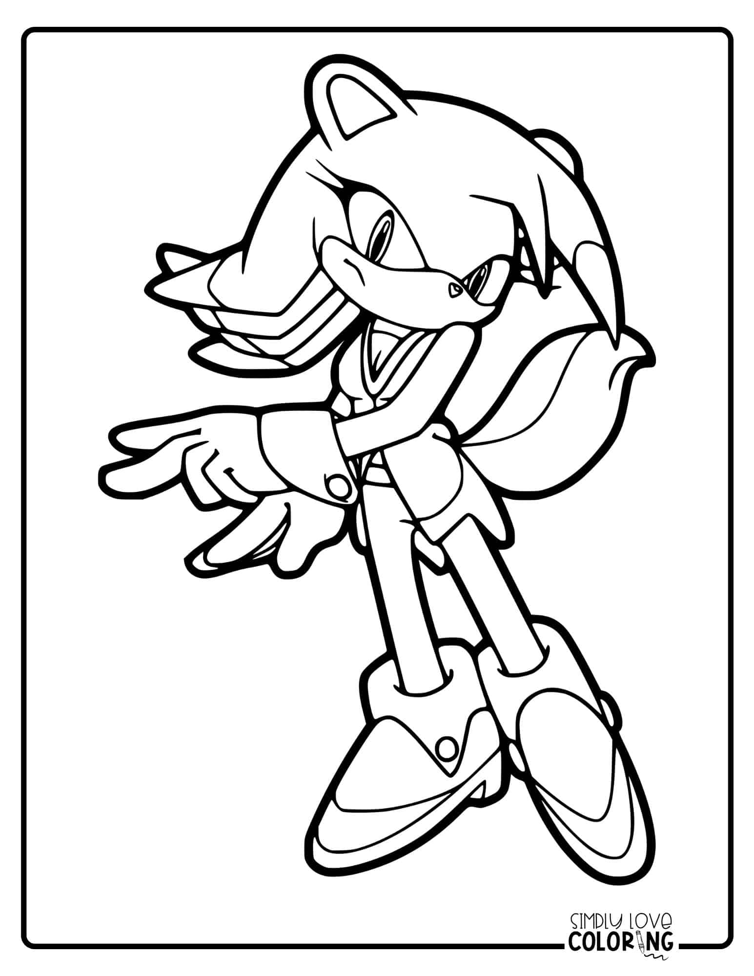 Free Sonic the Hedgehog Coloring Pages - Simply Love Coloring