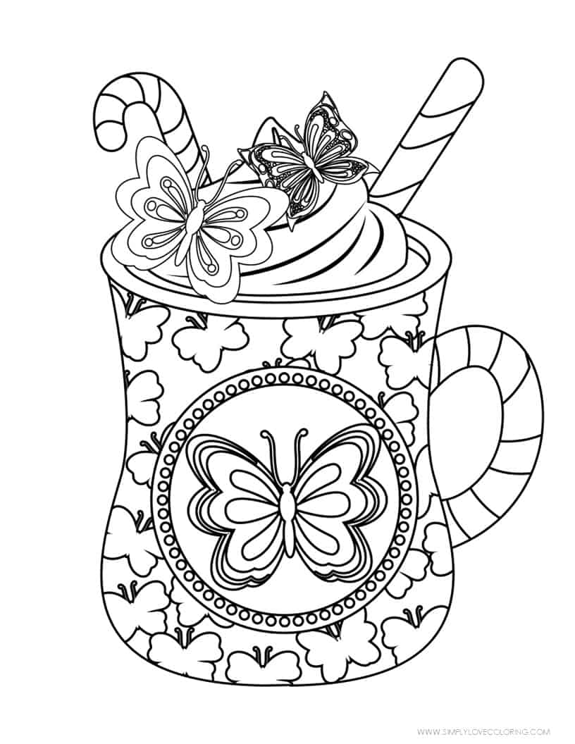 Free Coffee Coloring Pages - Simply Love Coloring