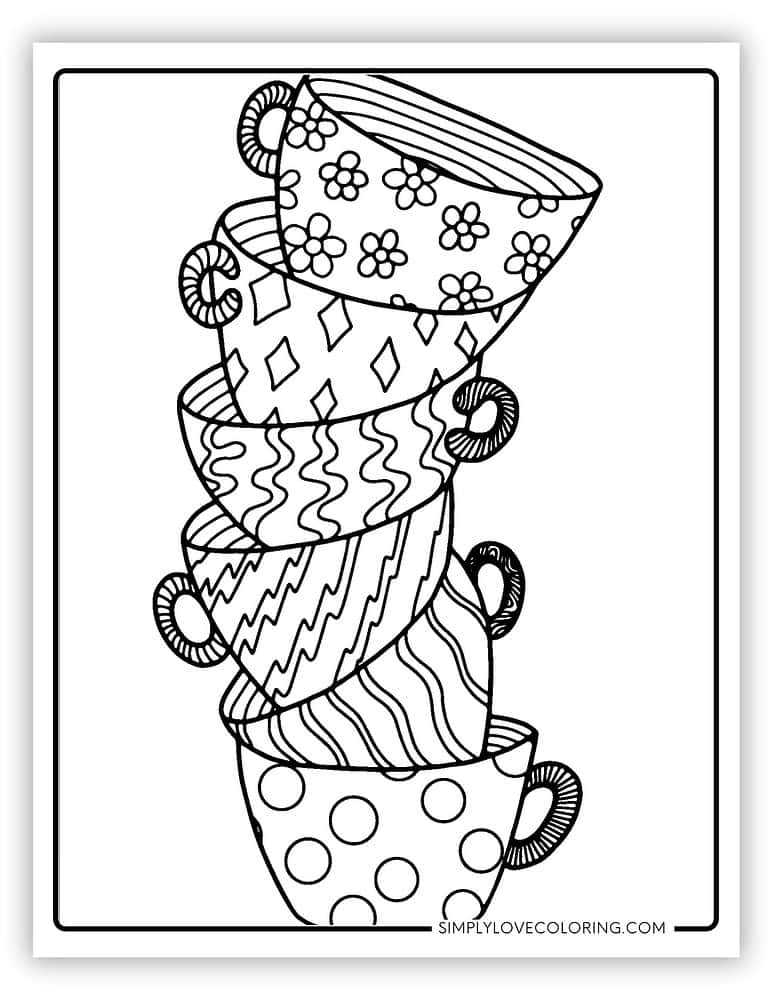 42 Coffee Coloring Pages (Free PDF Printables) - Simply Love Coloring