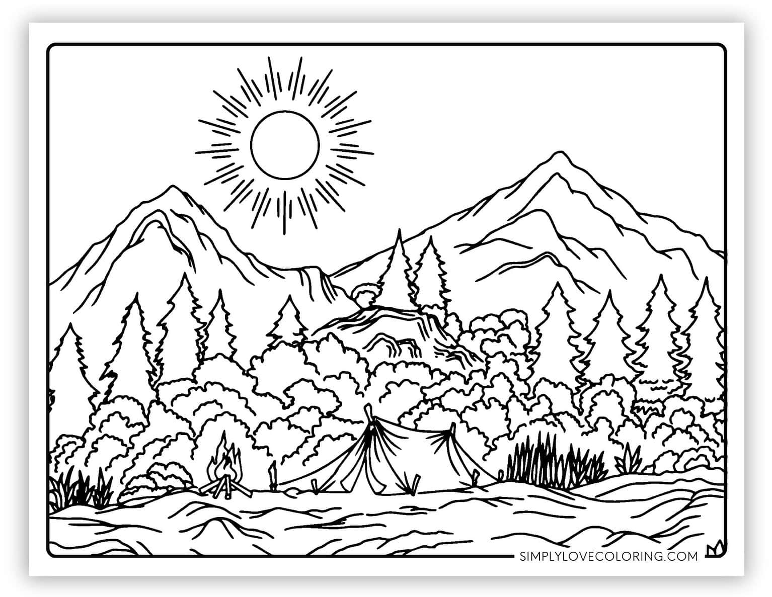 59 Majestic Nature Coloring Pages Free PDF Printables Simply Love 