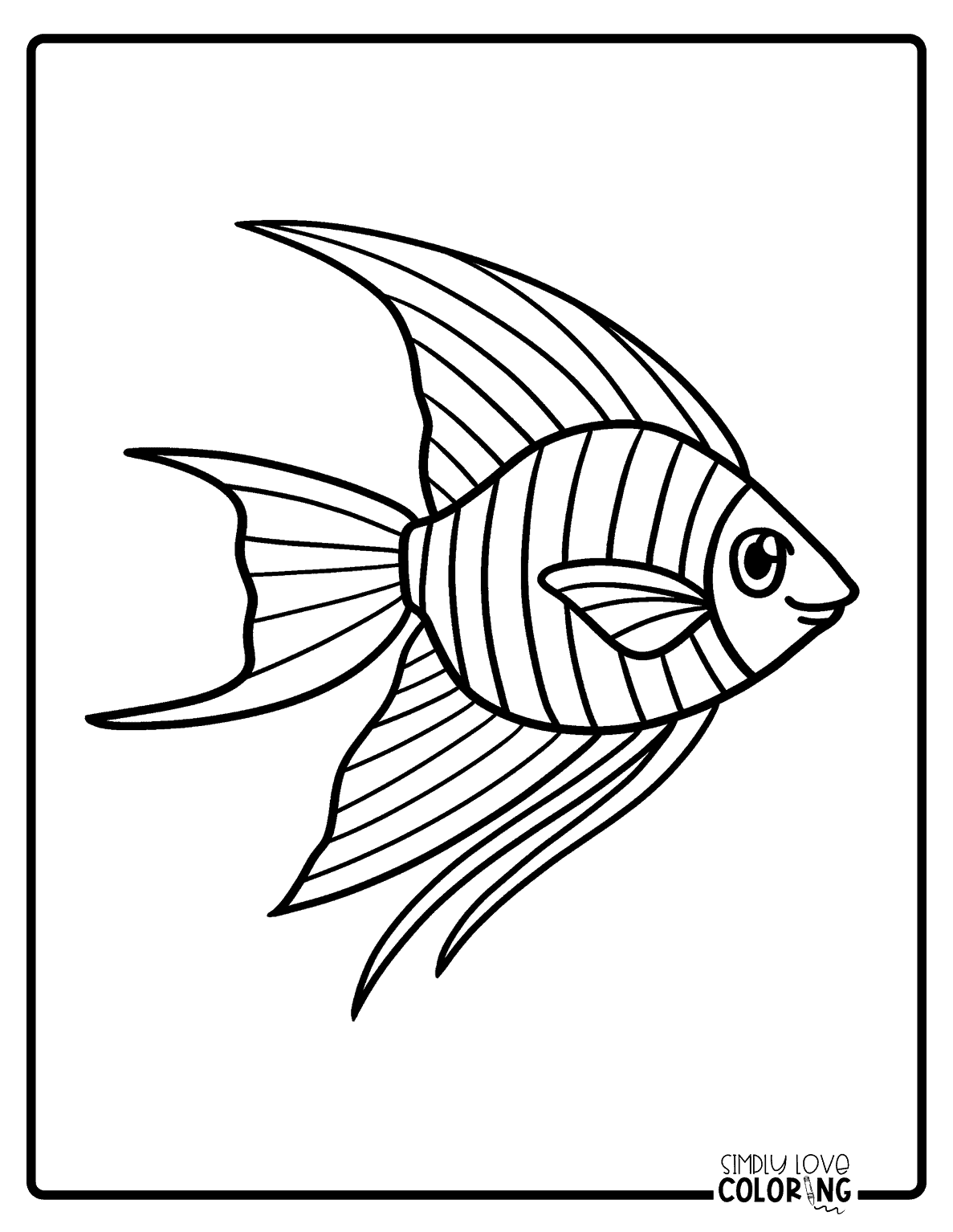 34 Interesting Fish Coloring Pages (Free PDF Printables) - Simply Love ...