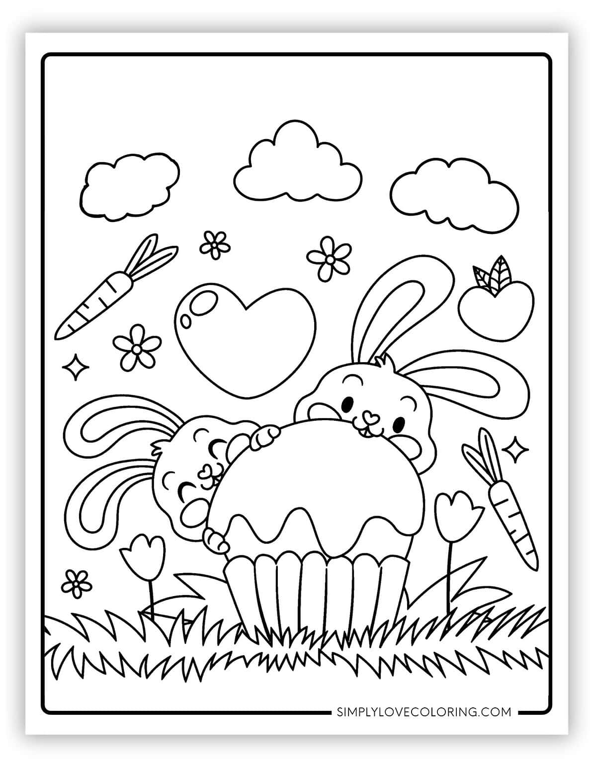 57 Cute Rabbit Coloring Pages (Free PDF Printables) - Simply Love Coloring