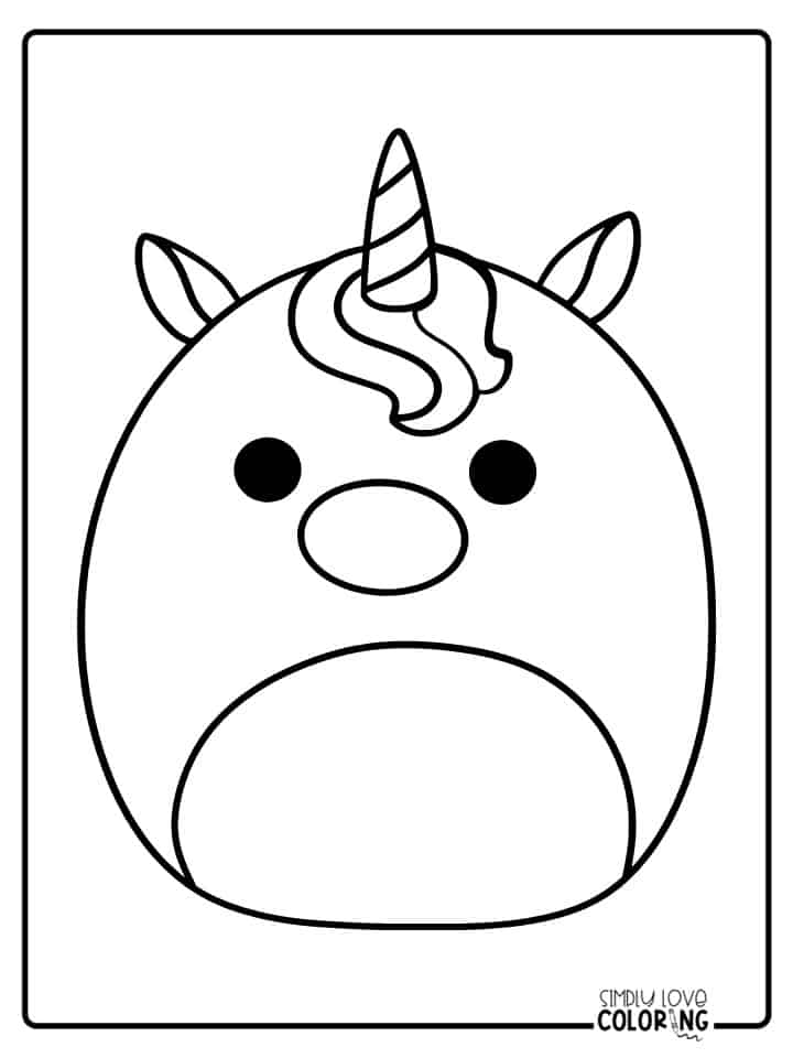 Squishmallow Coloring Page Printable Squishmallow Coloring -  Portugal