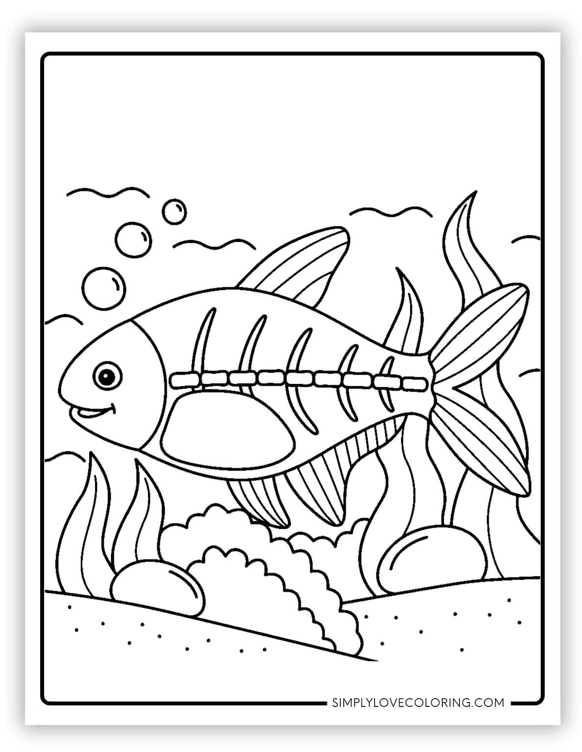 34 Interesting Fish Coloring Pages (Free PDF Printables) - Simply Love ...