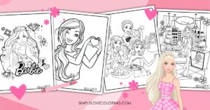 124 Barbie Coloring Pages (Free PDF Printables) - Simply Love Coloring