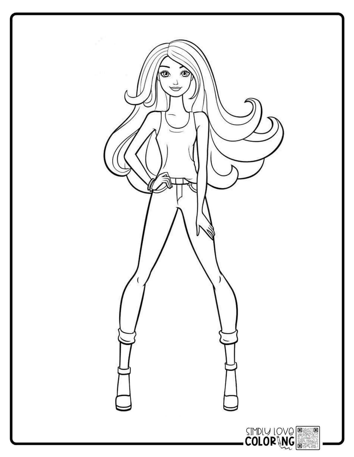 Barbie Coloring Pages (Free PDF Printables) - Simply Love Coloring