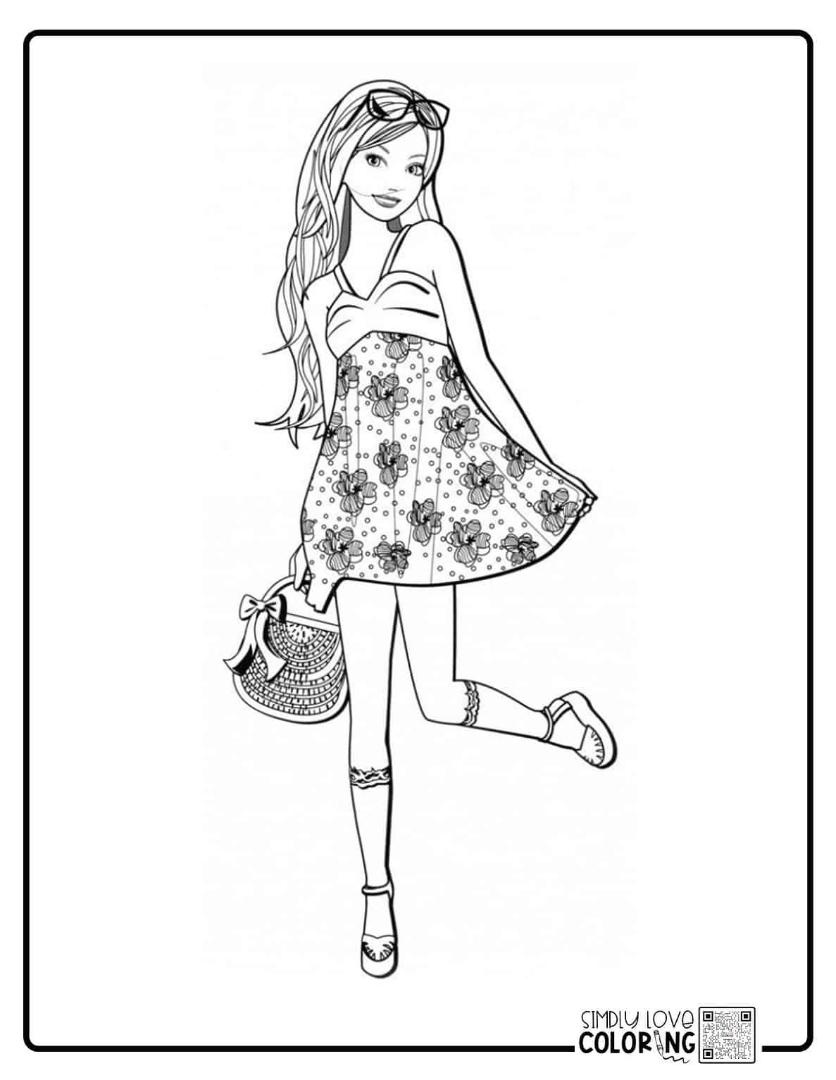 124 Barbie Coloring Pages (Free PDF Printables) - Simply Love Coloring
