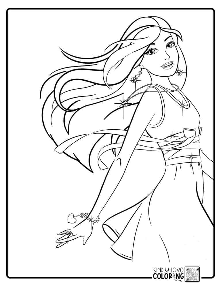 124 Barbie Coloring Pages (Free PDF Printables) - Simply Love Coloring