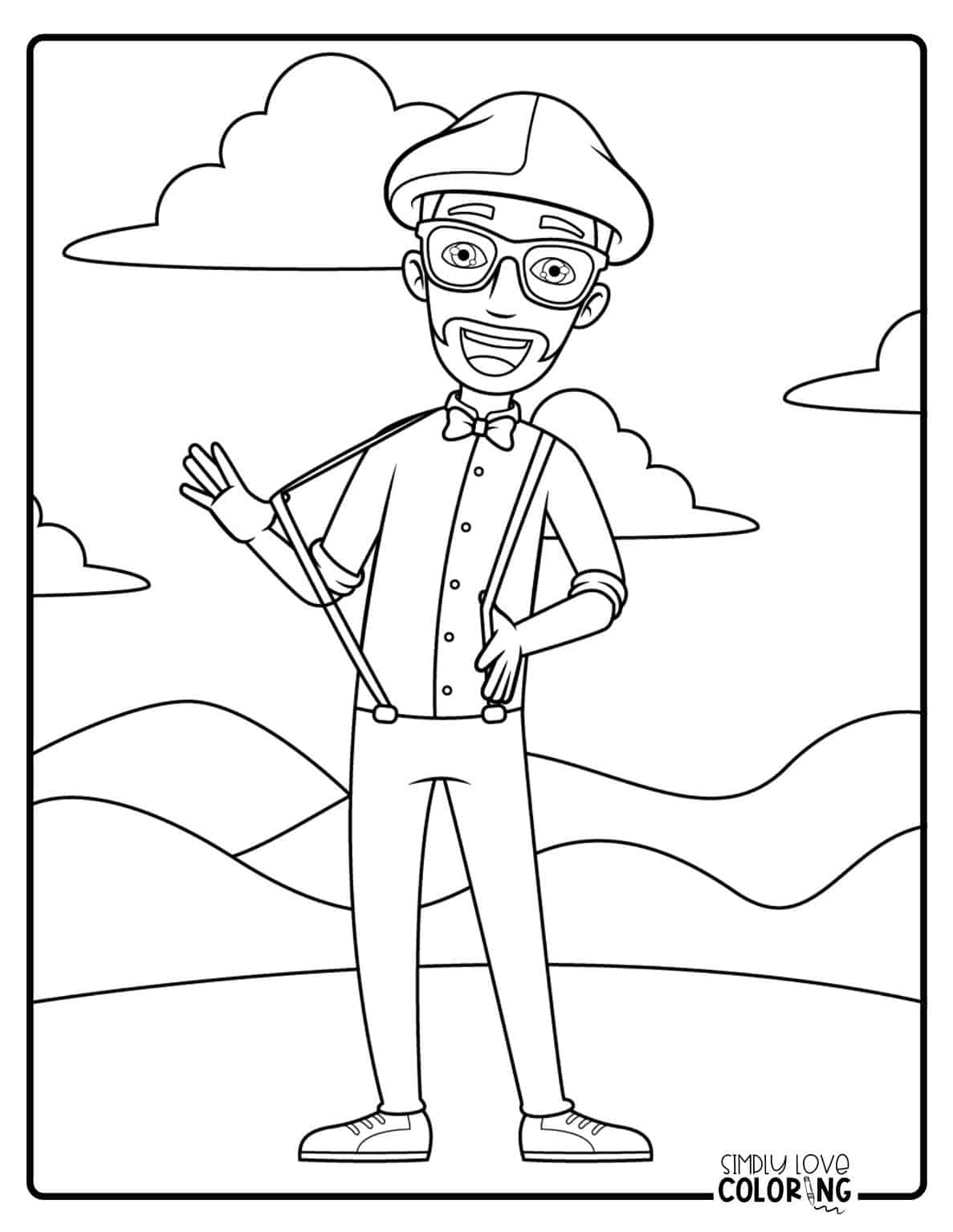 Blippi Coloring Pages (Free PDF Printables) - Simply Love Coloring