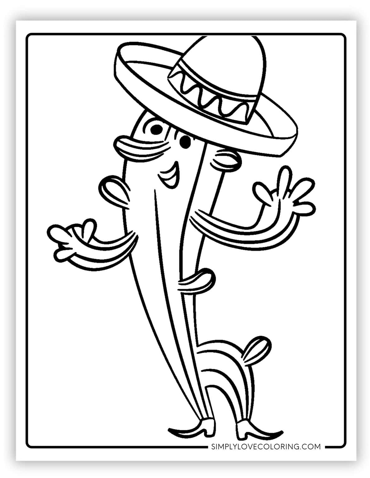 27 Cactus Coloring Pages (Free PDF Printables) - Simply Love Coloring