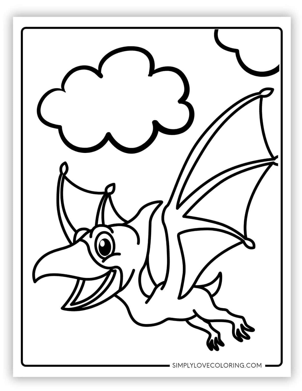 Pterodactyl Coloring Pages (Free PDF Printables) - Simply Love Coloring