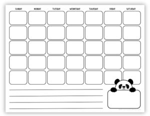 19 Blank Calendars (Free PDF Printables) - Simply Love Coloring