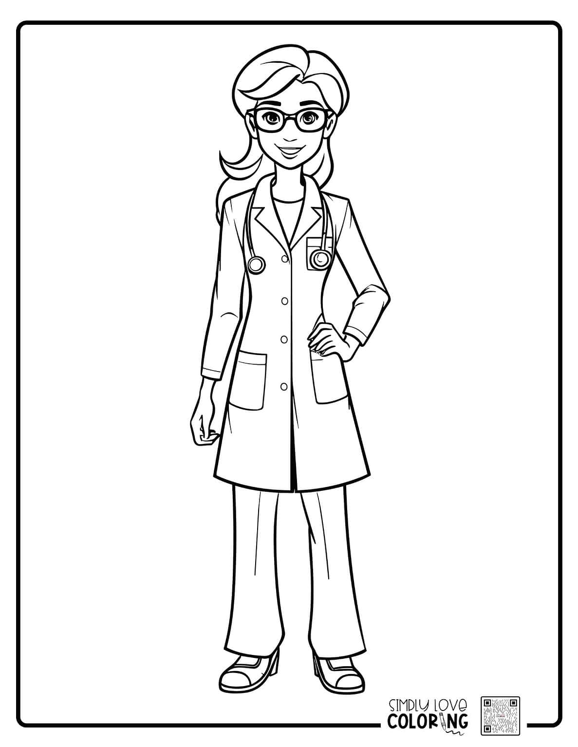 43 Medical Professionals Coloring Pages Free PDF Printables Simply 
