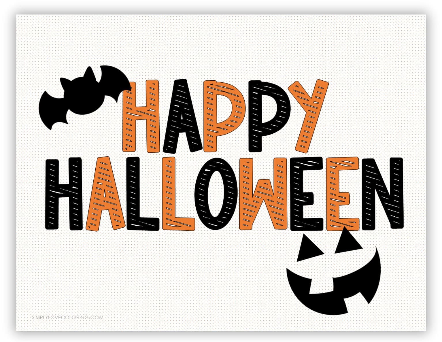 12 Happy Halloween Sign Printables (Free PDF Downloads) Simply Love