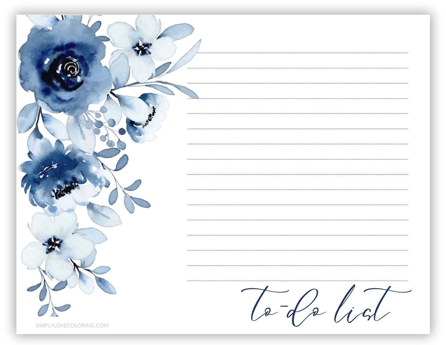13 To-Do List Printables (Free PDF Printables) - Simply Love Coloring