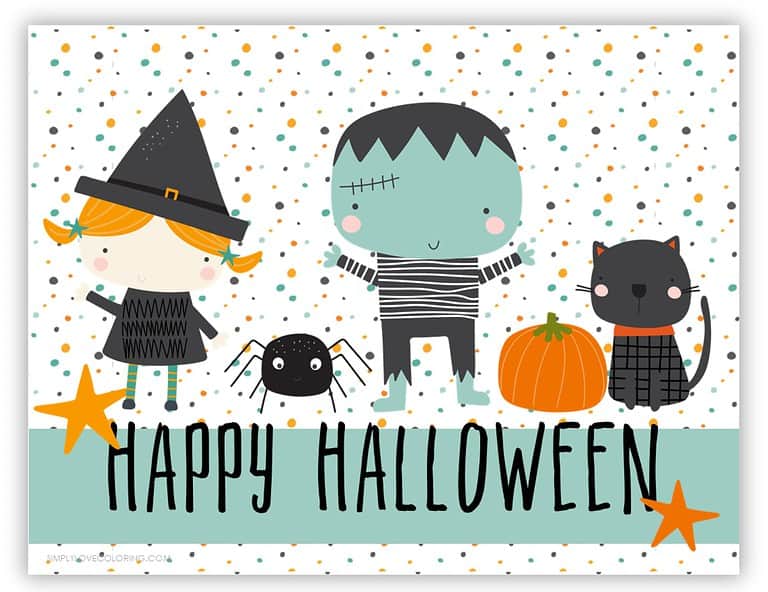12 Happy Halloween Sign Printables (Free PDF Downloads) - Simply Love ...