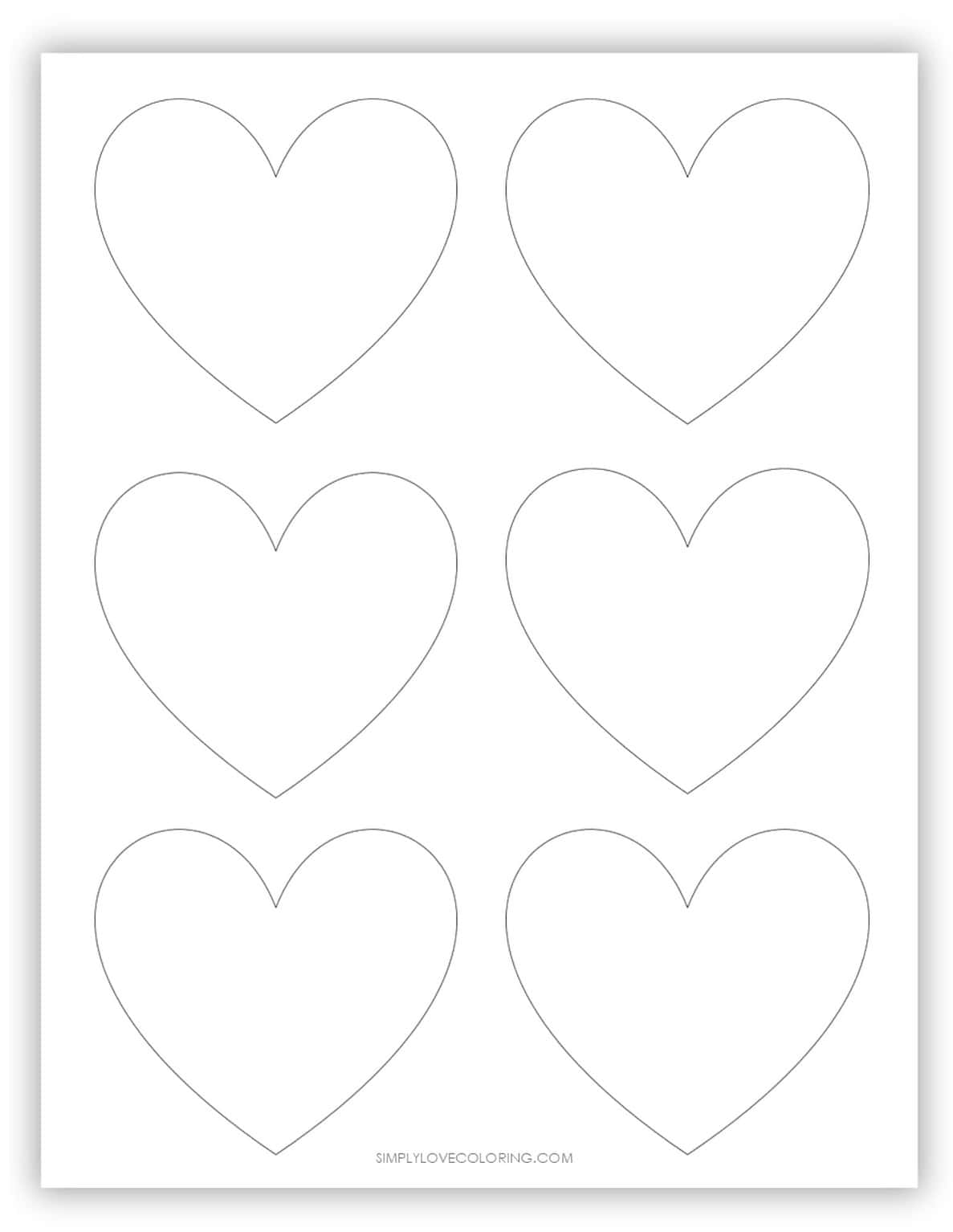 32 Heart Templates (Free PDF Printables) Simply Love Coloring