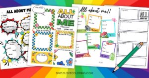 All About Me Printable Worksheets (Free PDF Printables) - Simply Love ...