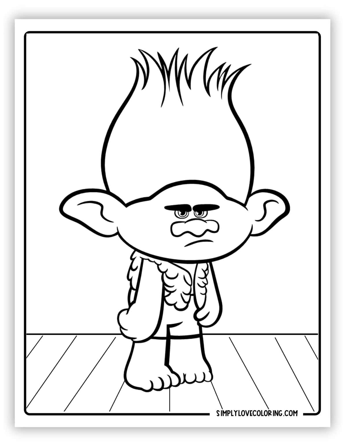 32 Trolls Coloring Pages (free Pdf Printables) - Simply Love Coloring