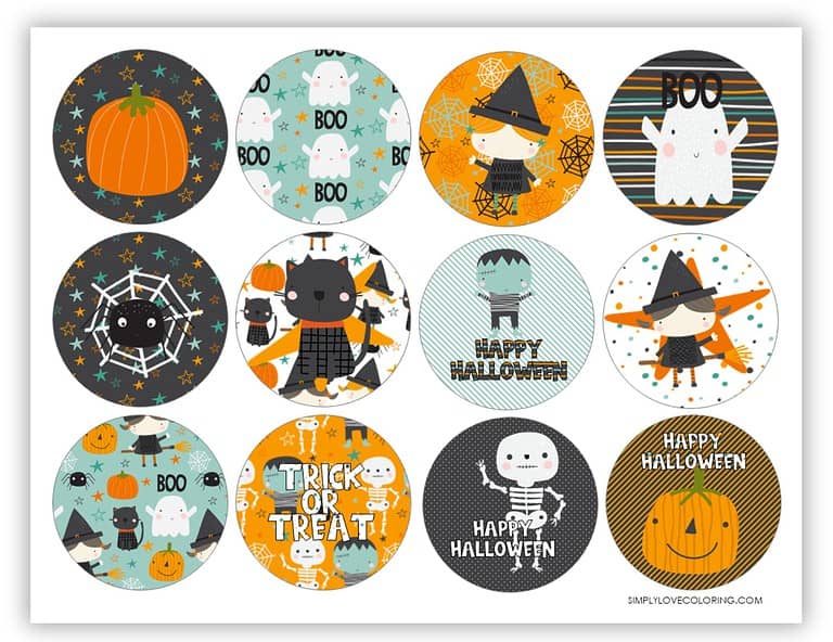 136 Halloween Tags (Free PDF Printables) - Simply Love Coloring