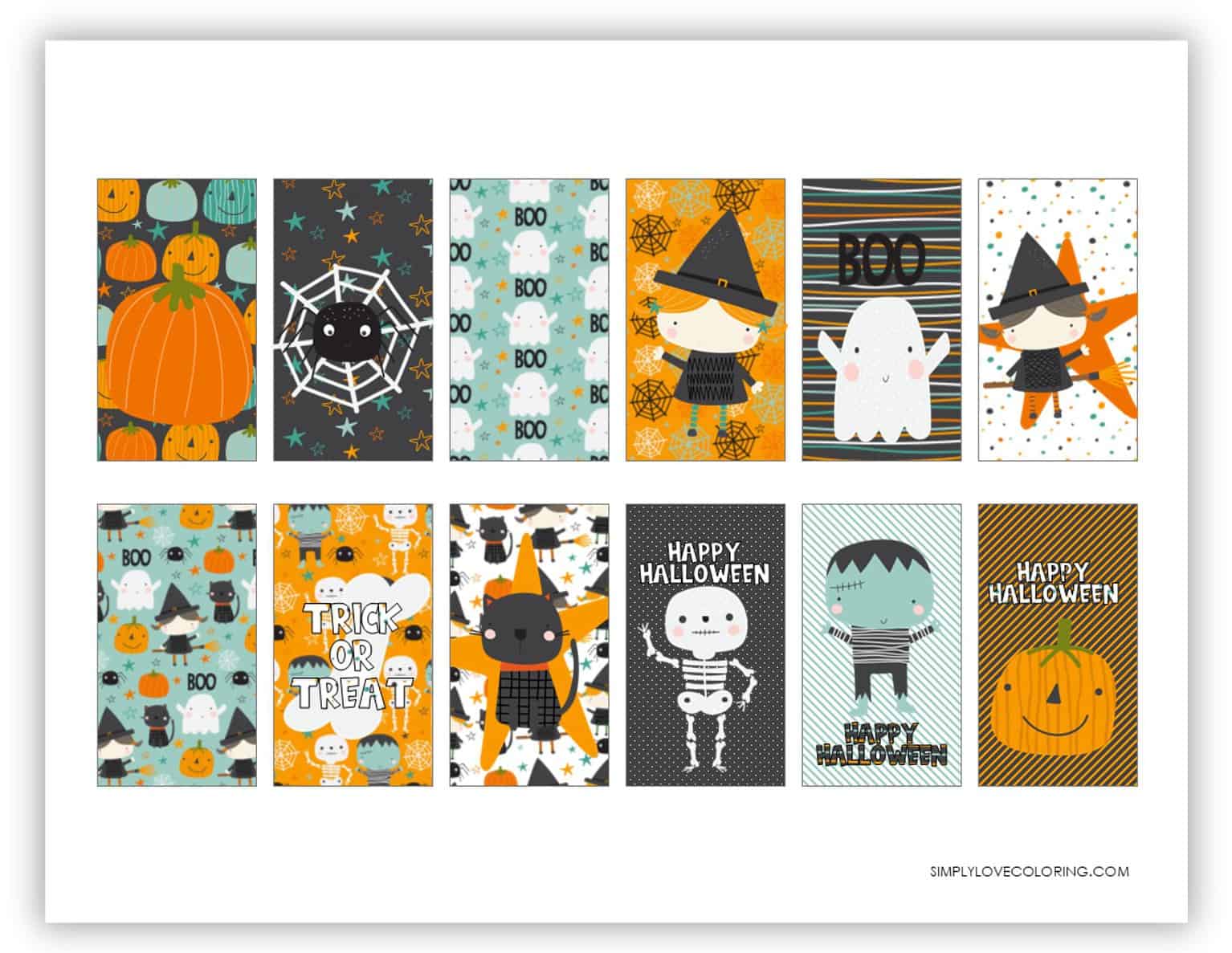 136 Halloween Tags (Free PDF Printables) - Simply Love Coloring