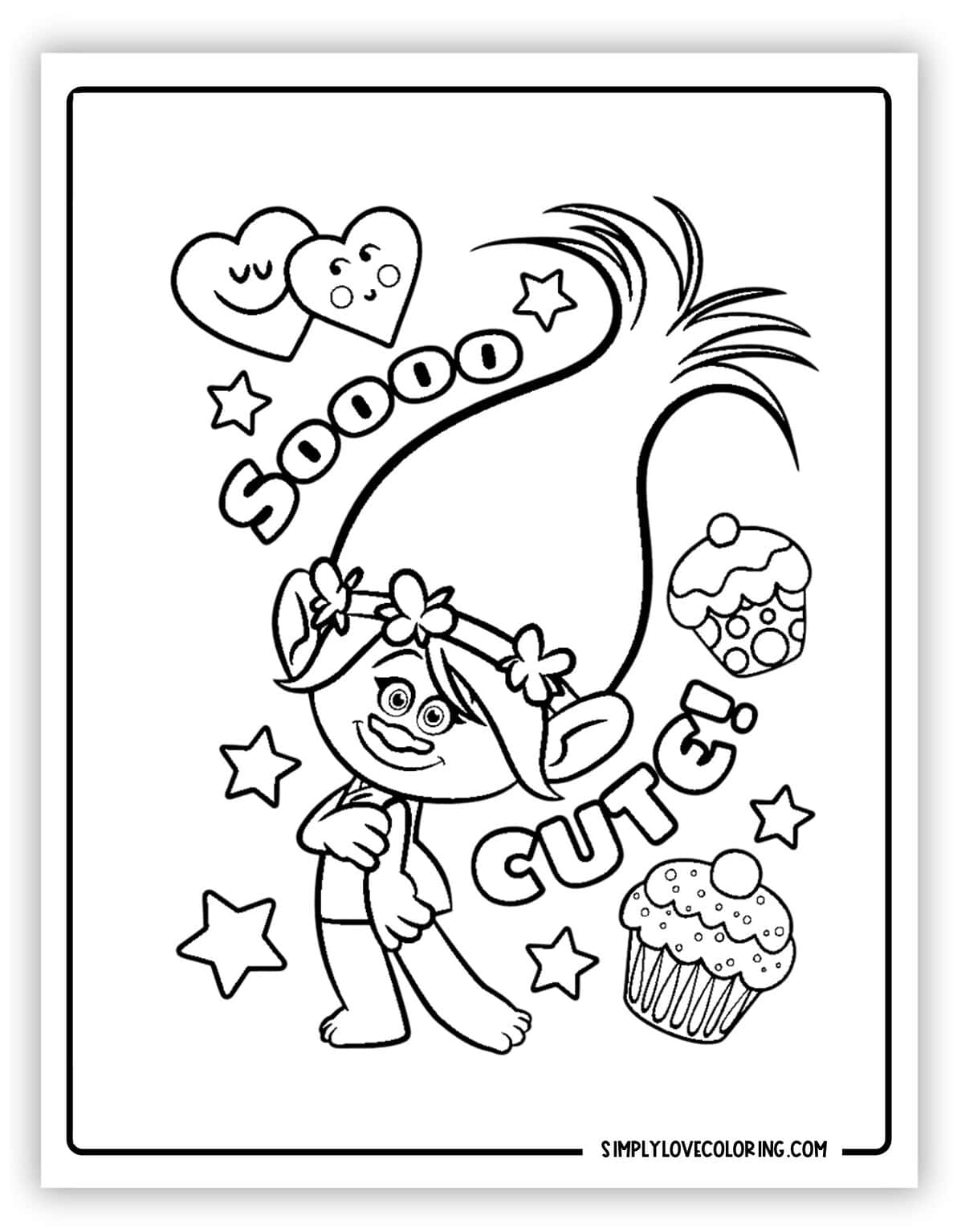 32 Trolls Coloring Pages (Free PDF Printables) - Simply Love Coloring