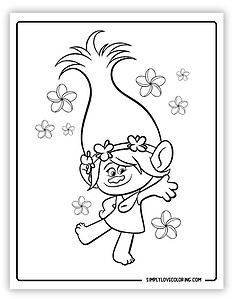 32 Trolls Coloring Pages (Free PDF Printables) - Simply Love Coloring