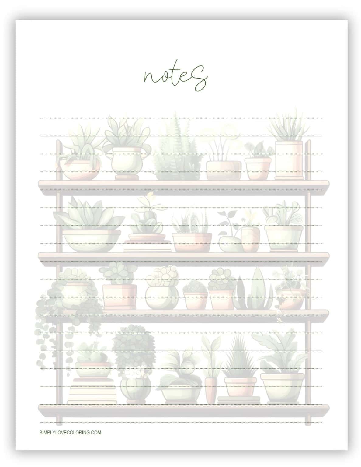 38 Printable Notes Page (Free PDF Printables) - Simply Love Coloring