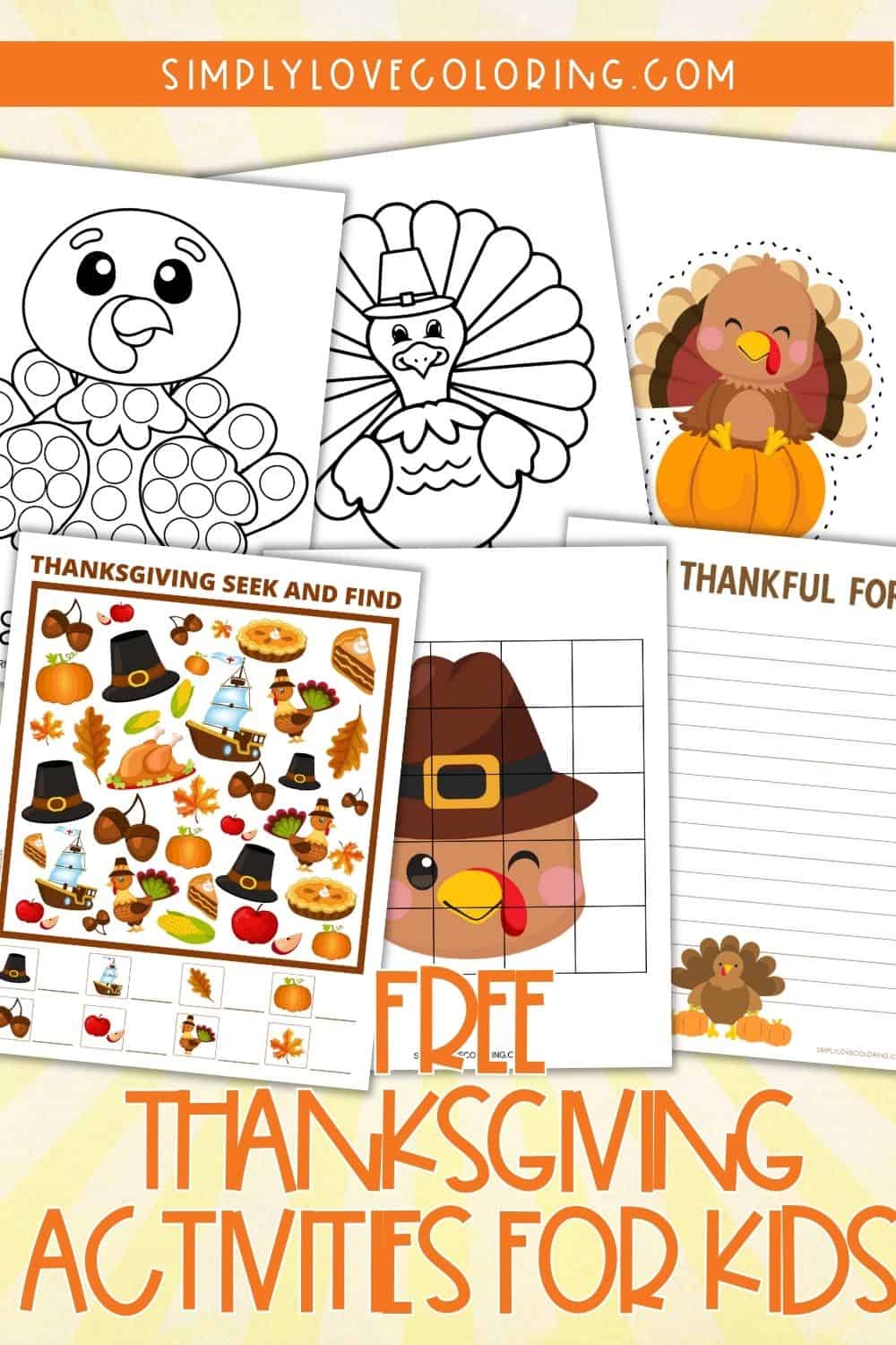 Thanksgiving Printables (Free PDF Activities for Kids) - Simply Love ...