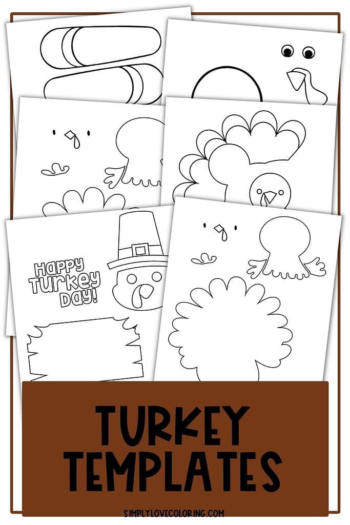 Turkey templates simplylovecoloring.com