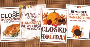 11 Free Printable Closed for Thanksgiving - Free Printable Closed For Thanksgiving Signs Featured Image 3 Simplylovecoloring.com 1 300x157 