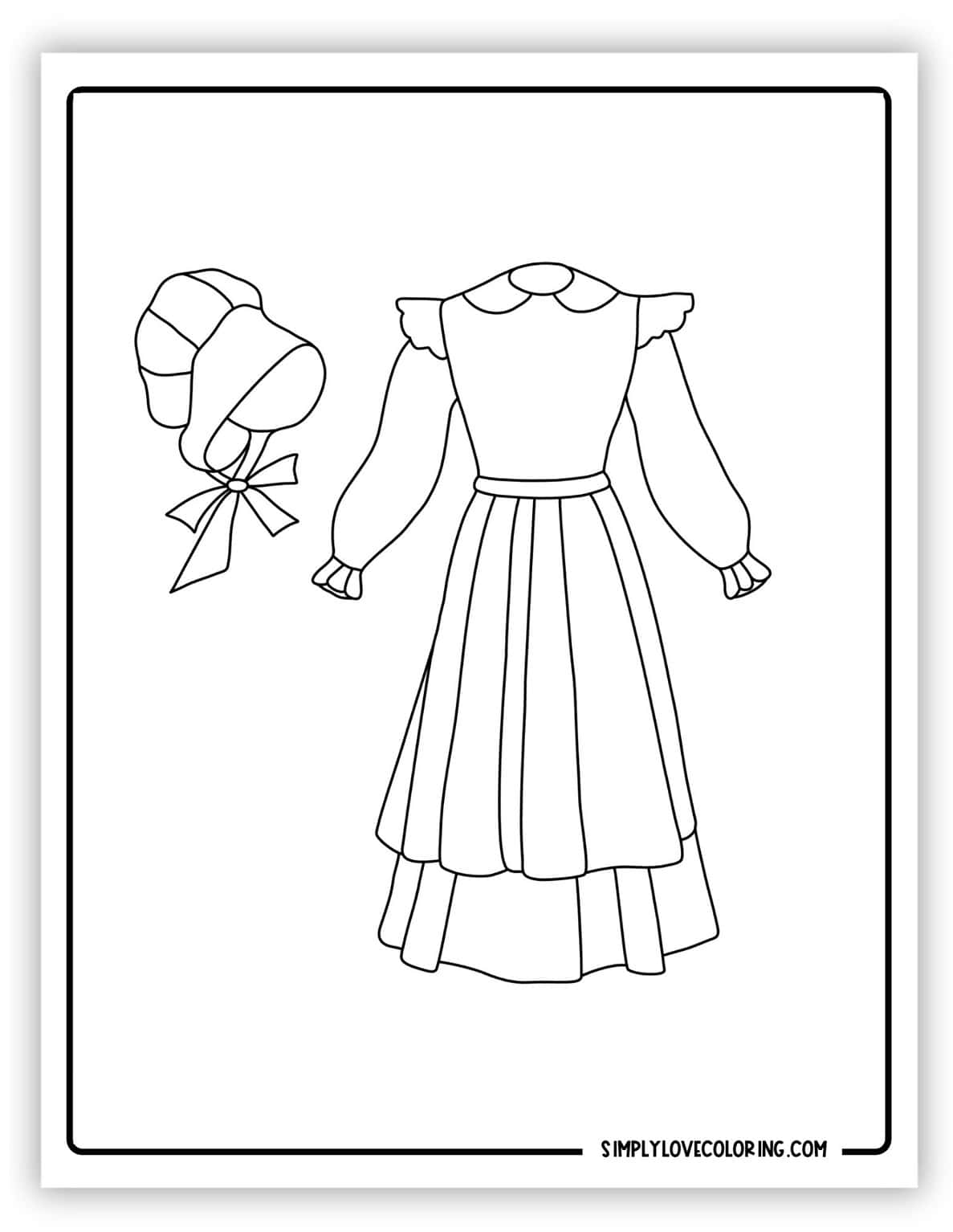 Pilgrim Coloring Pages (Free PDF Printables) - Simply Love Coloring