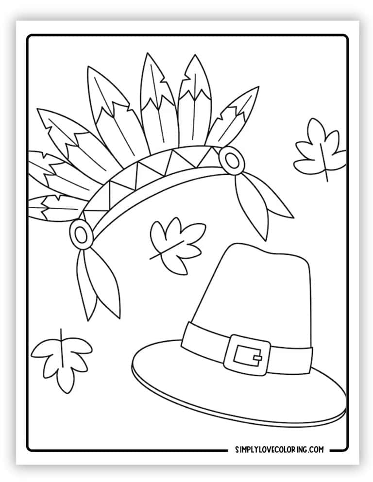 Pilgrim Coloring Pages (Free PDF Printables) - Simply Love Coloring