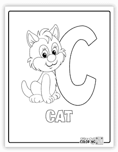 Animal Alphabet Coloring Pages (Free PDF Printables) - Simply Love Coloring