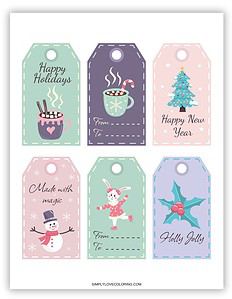 78 Printable Christmas Tags for Your Holiday Gifts (Free PDF Download) - Simply Love Coloring