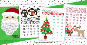 12 Christmas Countdown Calendars (Free PDF Printables) - Simply Love ...