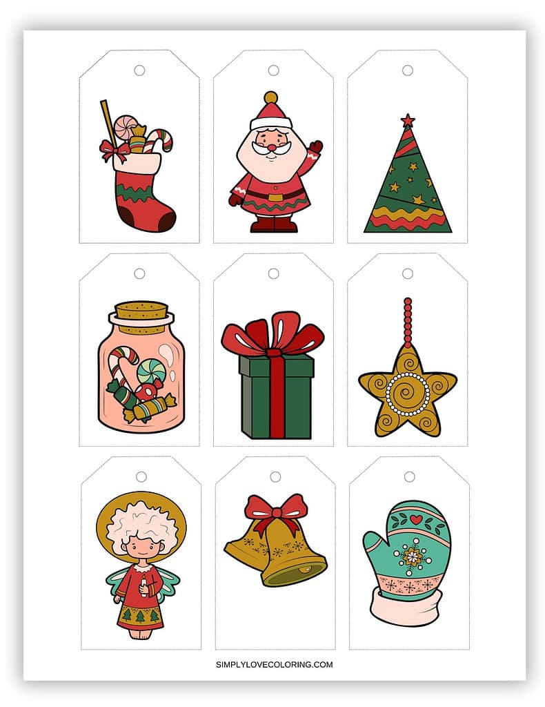 Cute printable Christmas tags