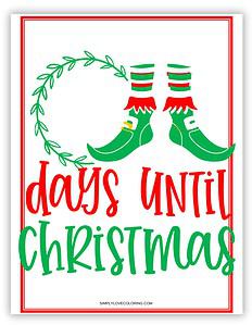 12 Christmas Countdown Calendars (Free PDF Printables) - Simply Love ...