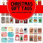 printable Christmas tags pinterest image